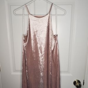 Pink Velvet Dress